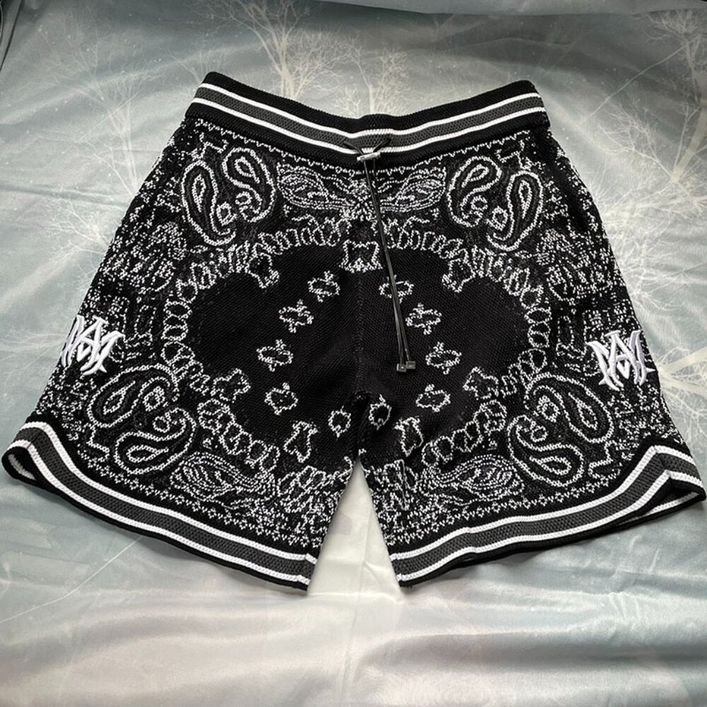 Amiri Black Knit Shorts